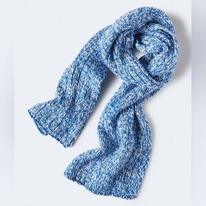 Aeropostale Blue and White Knit Scarf